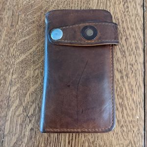 Handmade bifold leather wallet